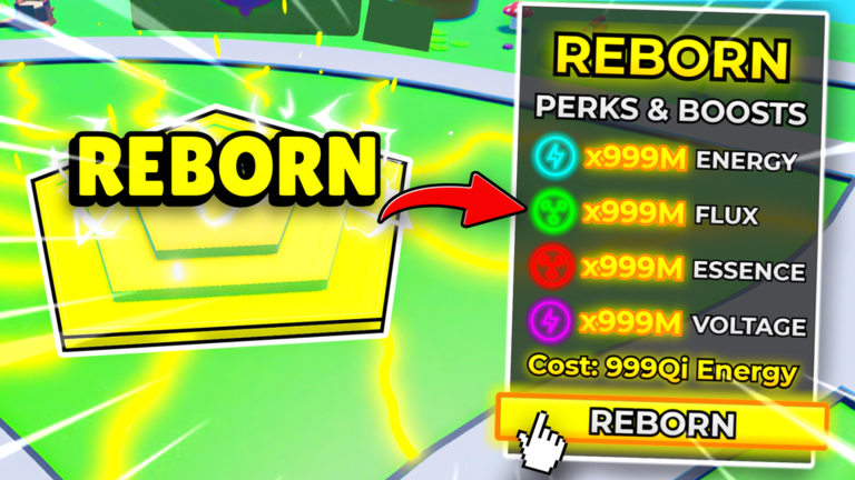 Промокоды Reborn Incremental на май 2026: Potions, Tokens и Shards